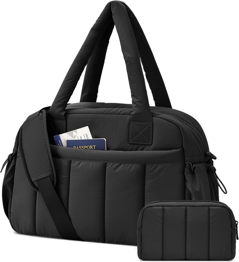 oscaurt Gym Bag for Women Lightweight Duffle Bag for Travel with Toiletry Pouch Water Resistant Carry On Weekender Overnight Duffel - Image 1